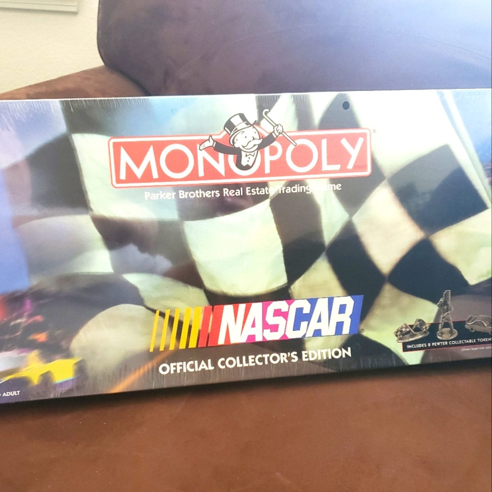 Monopoly Board Game NASCAR Edition New In Plastic Vintage